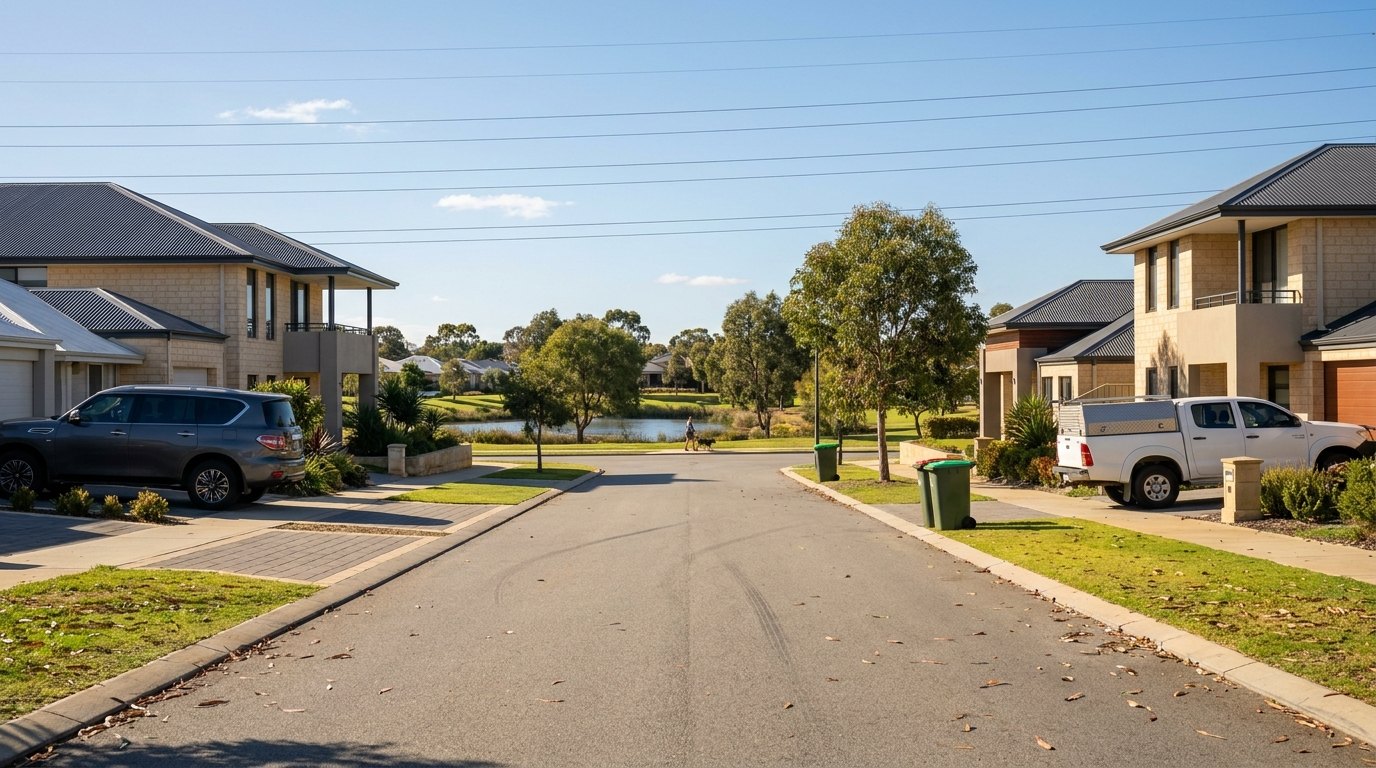 Aveley streetscape, Perth WA