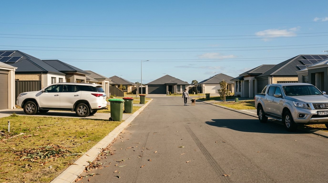 Piara Waters streetscape, Perth WA