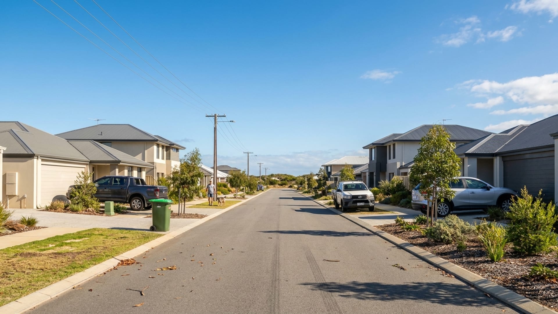 Shorehaven (Estate within Alkimos) streetscape, Perth WA